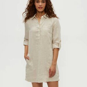 Michael Stars Woven Linen Shirt Dress Size S (NWT)